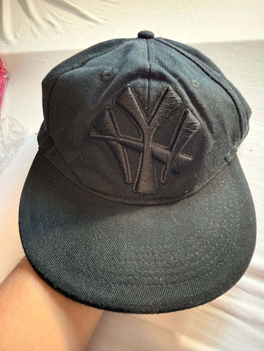 Royal Collection New York Yankees Blackout Fitted Hat Size 8